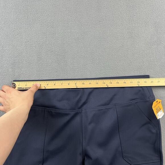 Carhartt Pants Womens 2XL Blue Force Fitted Knit Utility Leggings Stretch - Picture 10 of 13